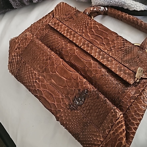 Besozzi Franco 100% Phyton bag Made in Italy - Picture 11 of 12